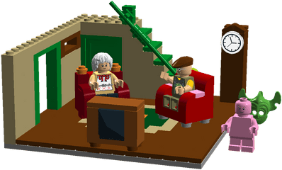 Cowardly Dog House Png Image - Courage The Cowardly Dog Lego