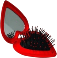 Download Red Heart Hairbrush Polyvore - Brush Png