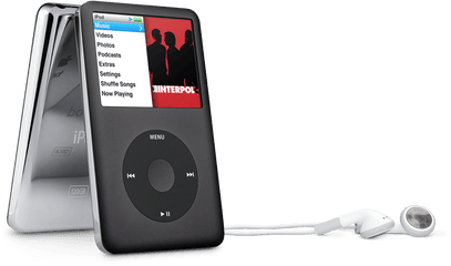 Ipod With Earbuds Png - Apple Ipod Png