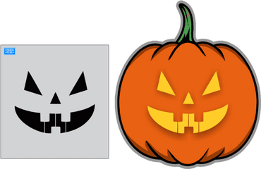 Halloween Traditional Pumpkin Face Stencilseasonalholidayhalloween Stencil Png