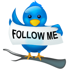 Bird Follow Logo Me Social Media Tweet Twitter - Follow Clip Art Png