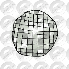 Disco Ball Picture For Classroom Therapy Use - Great Disco Sphere Png