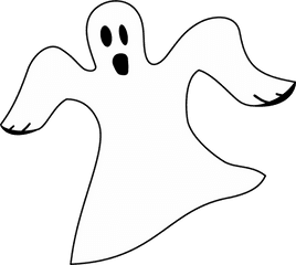 Download Hd Ghostly Clipart Clear - White Ghost Clipart Png