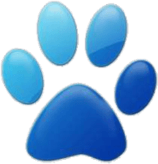 Blue Paw Print - Roblox Puppy Paw Transparent Background Png