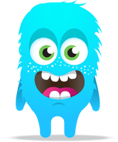 Blue Monster Transparent Background - Free PNG