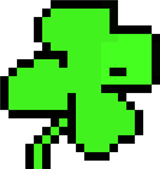 4 Leaf Clover Pixel Art Maker - Minecraft Pixel Art Png