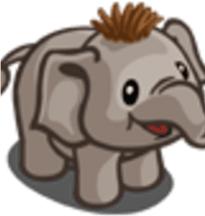Baby Elephant - Cartoon Png