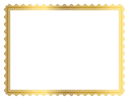 Frame Gold Rectangle Free Transparent Image HD - Free PNG