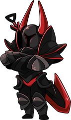 Black Knight Shovel Transparent - Black Knight Shovel Knight Png