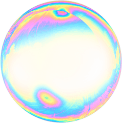 Bubble Holographic Holo - Rainbow Bubbles Png Transparent