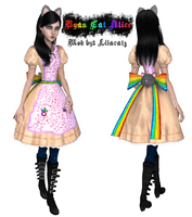 Nyan Madness Clothing Alice Cat Returns Design - Free PNG