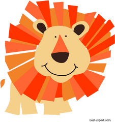 Download This Is A Really Cute Smiling Lion Clip Art Image - Cartoon Png