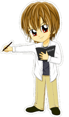 Download Hd Light Chibi - Light Yagami Chibi Png