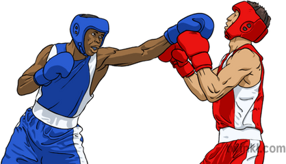 Boxing Match Illustration - Boxing Match Illustration Png