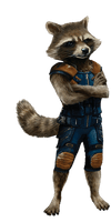 Fur Rocket Destroyer Carnivoran Drax Raccoon Thanos - Free PNG