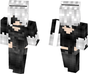 Download Nier Automata 2b Minecraft Skin For Free - Rick Grimes Minecraft Skin Png