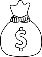 Money Bags - Illustration Png