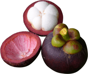 Purple Mangosteen Cut Png Image - Purple Mangosteen