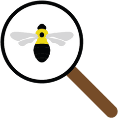 Bumble Bees Of Wisconsin - Bee With Magnifying Glass Png