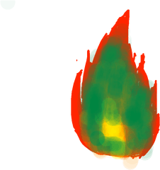 Download Drawing2 - Green Fire Illustration Png Image With Illustration