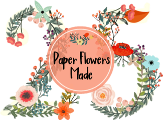 Paper Flowers Png - Number Flower Png