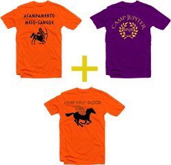 Combo Camisetas De Percy Jackson Acampamentos - Oh My Money Active Shirt Png