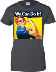 Riveter We Can Do It Retro Ww2 Men - Rosie The Riveter Died Png