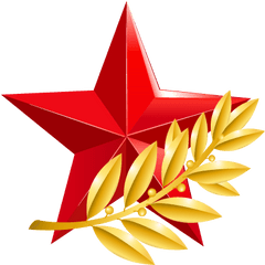 Soviet Union Icon Clipart Web Icons Png - Yellow Star On Red Background