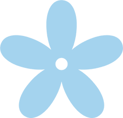 Flower Clipart No Background Free Download - Light Blue Flower Clipart Png