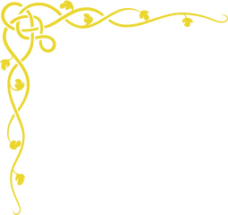 Download Gold Border Png - Gold Vine Border