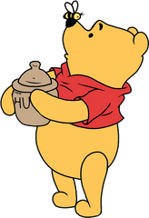 Winnie The Pooh Clipart Honey Bee - Winnie The Pooh With Winnie The Pooh Clipart Png