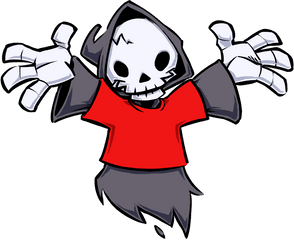 Ript Apparel Mascot Grim Reaper Illustration Cute Branding - Supernatural Creature Png