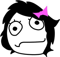 Download Meme Faces Derpina - Troll Face Girl Png