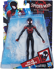 Spiderverse Figure Miles Morales - Spiderman Into The Spider Verse Action Figure Png