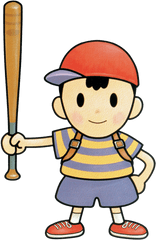 Smash Clipart Baseball Bat - Png Download Full Size Super Smash Bros 64 Ness