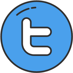 Twitter Circle Letter Logo Free Icon - Circle Png