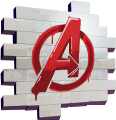 Avengers Logo Spray - Fortnite Wiki Fortnite Black Knight Spray Png