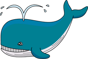 Cute Whale Transparent Image - Free PNG