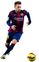 Alba Football Barcelona Player Fc Jordi Soccer - Free PNG