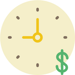 Time Business Money Clock Is Icon - Icon Png