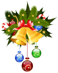 Pin By Pngsector - Transparent Christmas Bells Clipart