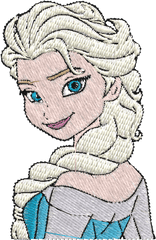 Animal Embroidery Designs - Elsa Frozen Bordado Png