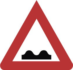 Speed Bump Road Sign Transparent Png - Speedbump Png