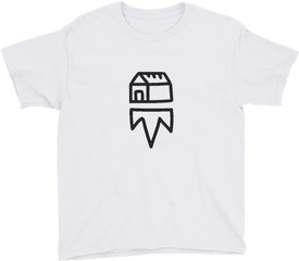 Flying House Outline Tree - Vintage Camel T Shirt Png