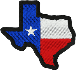 Texas Flag Shape Patch - Texas State Colors Png