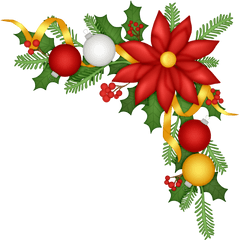 Corner Decorations Png Download - Corner Border Christmas Decoration