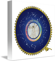 The Vitruvian Zodiac - Circle Png