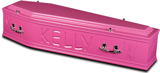 Coffin Bright Pink - Pink Coffins For Sale Full Size Png Pink Casket Png