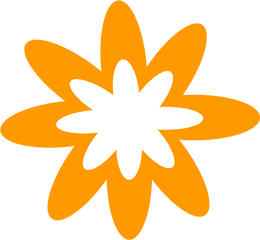 Orange Flower Icon Png Clipart - Full Size Clipart 129568 Flower Icon Orange Transparent Background