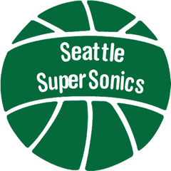 Oklahoma City Thunder - Logo History Retroseasons Seattle Supersonics Png